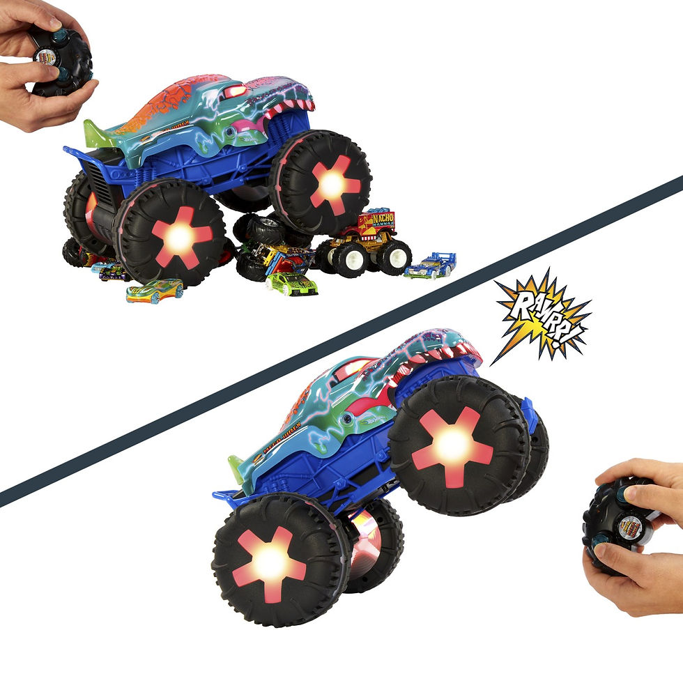 Miniatură: HOT WHEELS MONSTER TRUCK MEGA WREX ALIVE RC SCARA 1 LA15