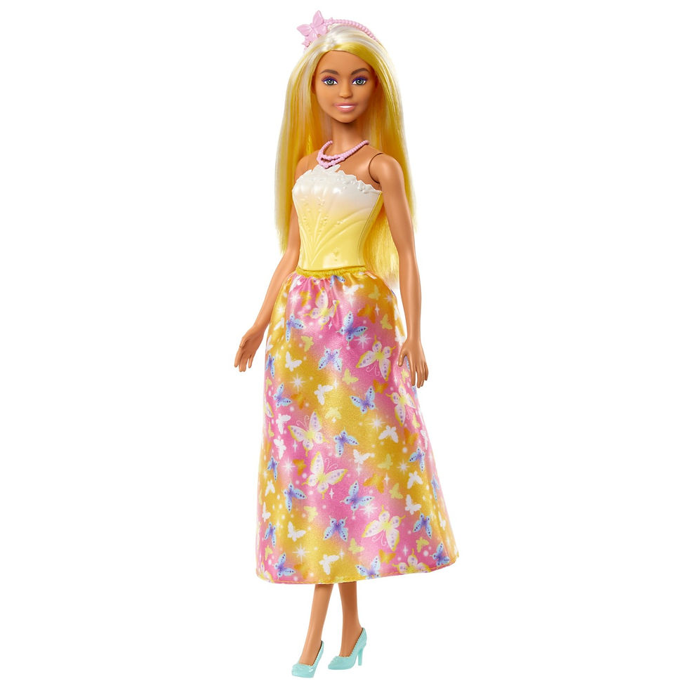 Miniatură: BARBIE PAPUSA BARBIE CU PARUL BLOND SI GALBEN