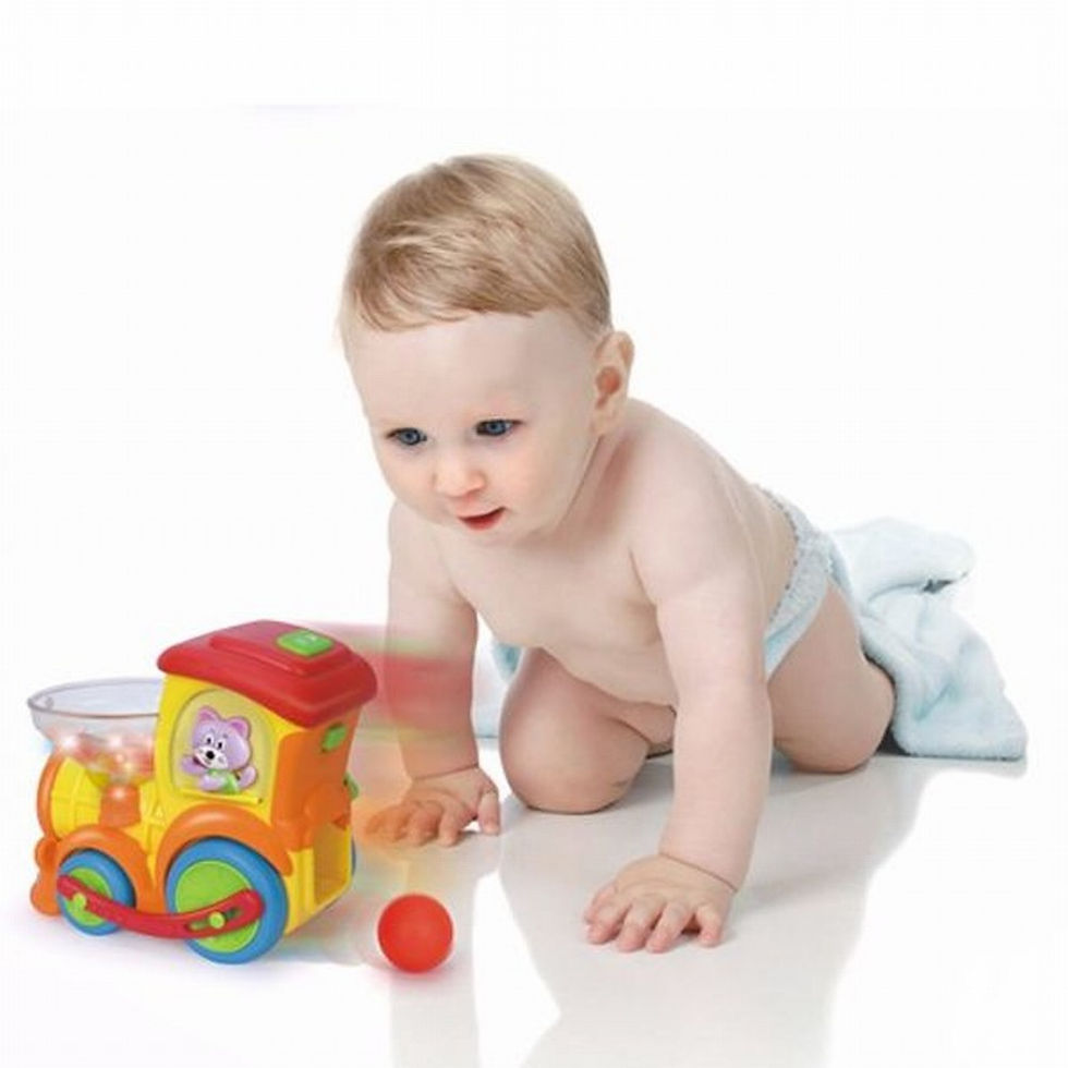 Miniatură: LOCOMOTIVA CU BILE CU SUNETE SI LUMINI