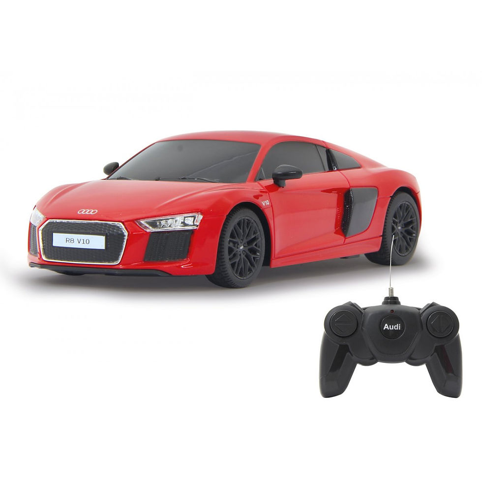 Miniatură: MASINA CU TELECOMANDA AUDI R8 ROSU CU SCARA 1 LA 24