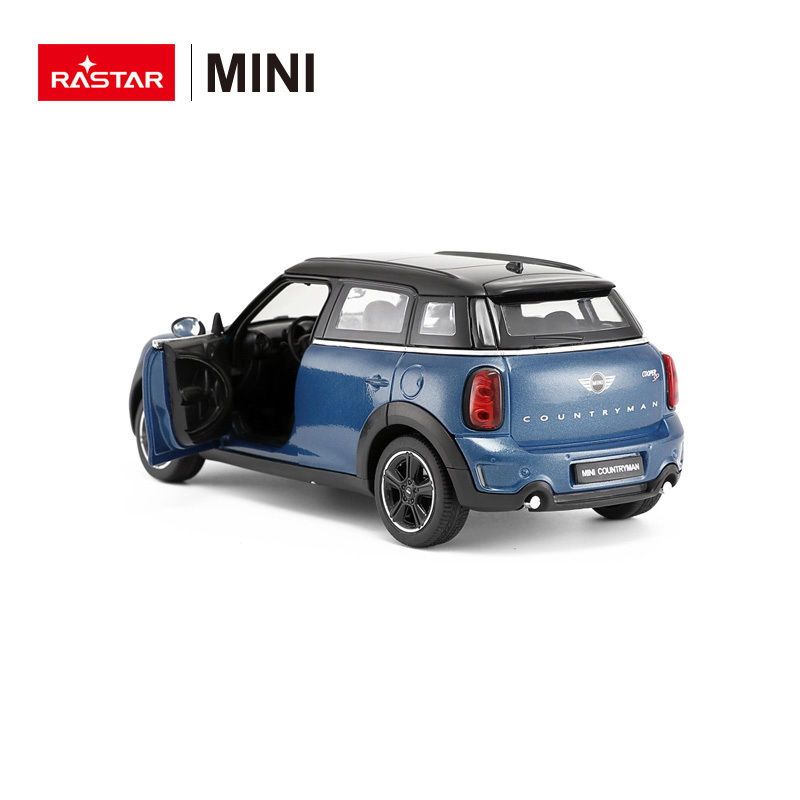 Miniatură: MASINUTA METALICA MINICOOPER ALBASTRU SCARA 1 LA 24