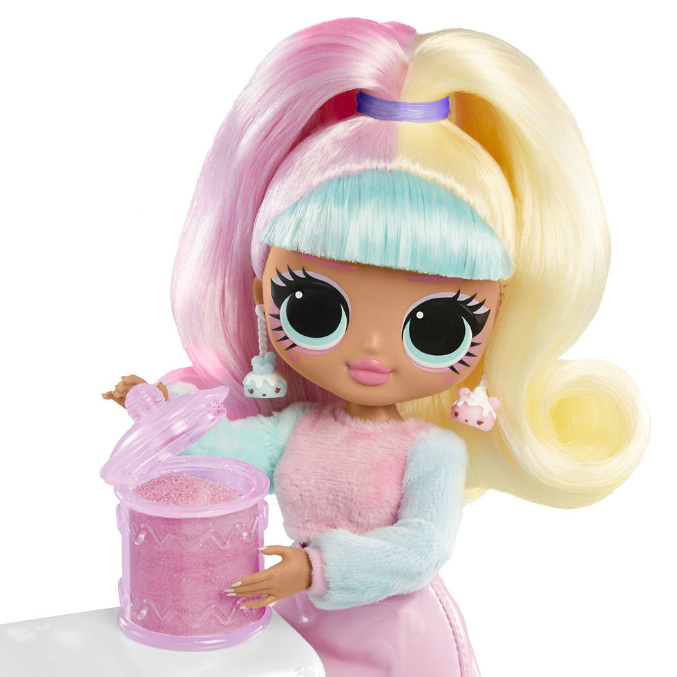 Miniatură: L.O.L. SURPRISE! OMG SWEET NAILS CANDYLICIOUS SPRINKLES SHOP SET PAPUSA CU ACCES