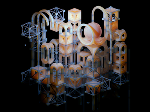 "Lattice of Amber" (2022) by Untitled, xyz