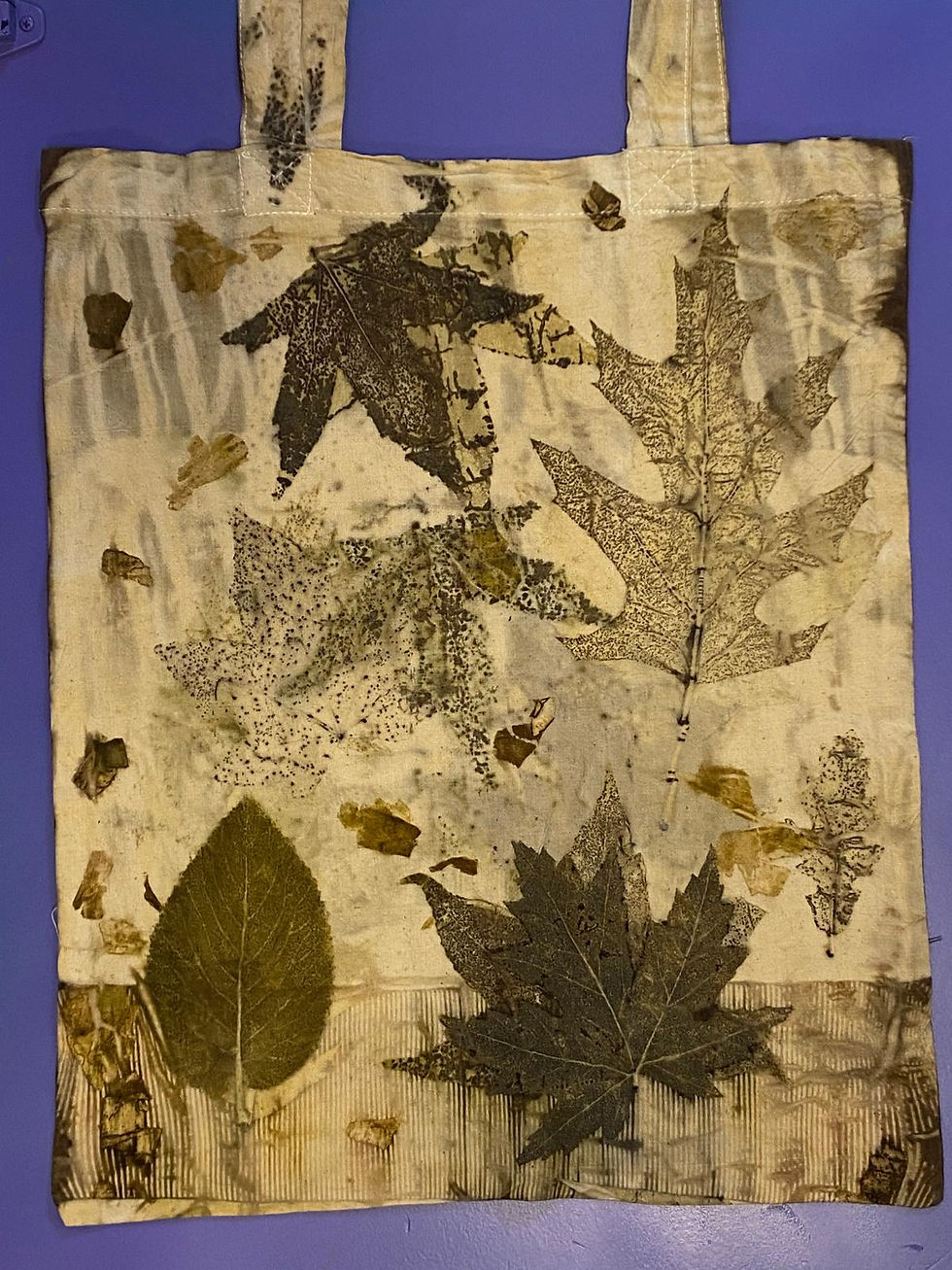 Miniatura: Borsa con stampa botanica