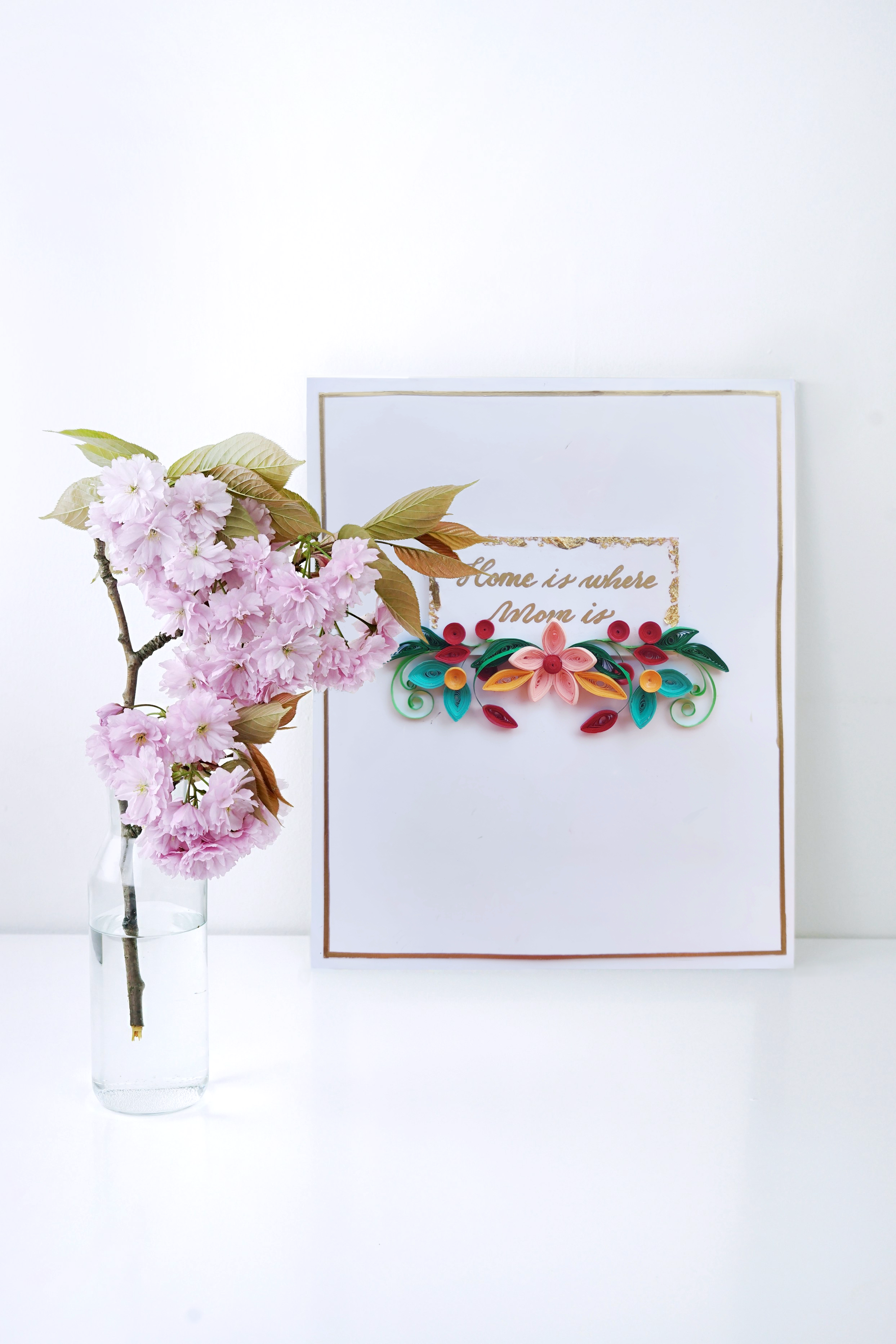 Flowers for Mom Quilled Card