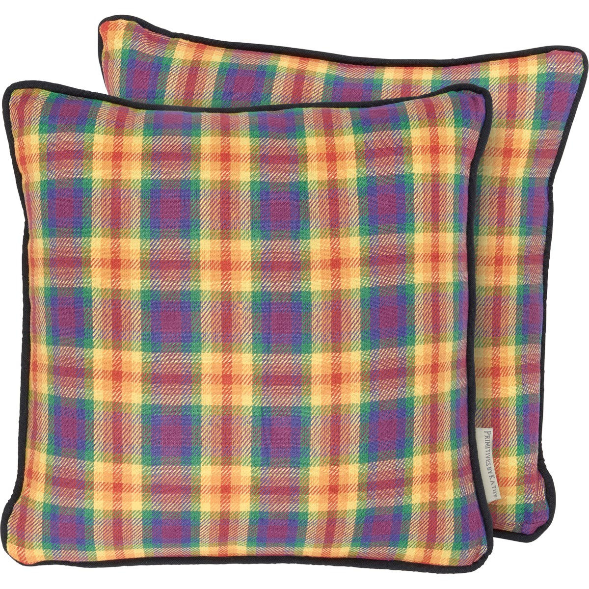 Primitives by Kathy Pillow - Spring Plaid (114990) 20in x 20in