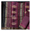 Thumbnail: Magenta Bagh print handloom saree with golden jari booties all over saree