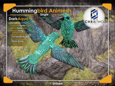 Hummingbird Animesh - Dark Aqua - [Chris Two Designs].png