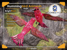 Hummingbird Animesh - Bright Red - [Chris Two Designs].png