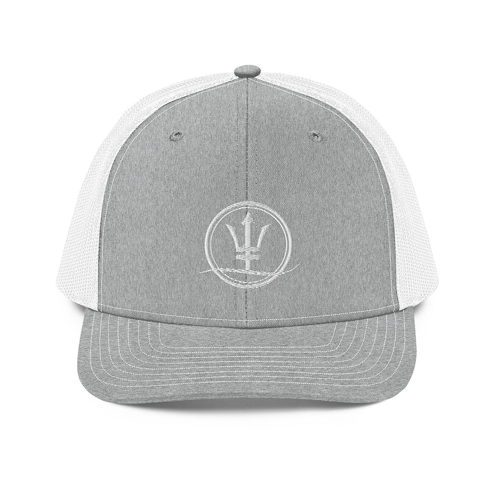 Thumbnail: Trucker Cap Trident White Logo