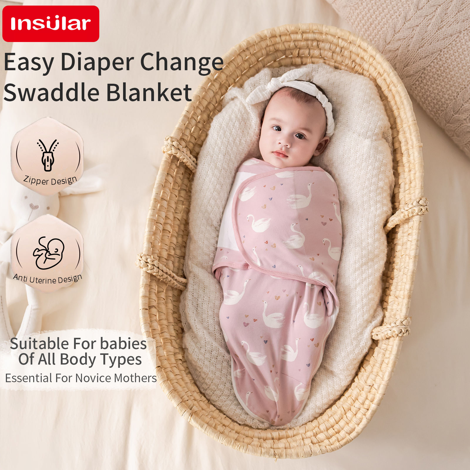 Infant Velcro Swaddling Universal Wrap 0-1Y Newborn Sleeping Bags Thin Anti-Star
