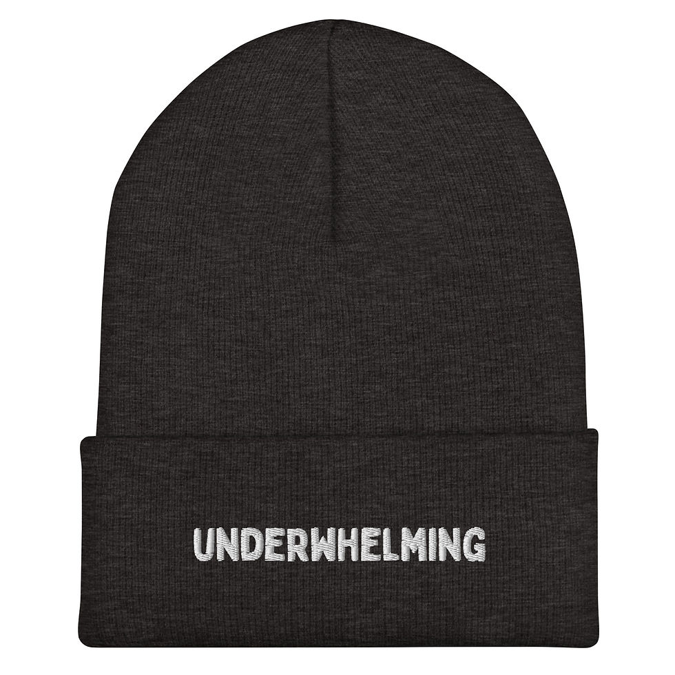 Thumbnail: Cuffed Beanie, embroidered, Underwhelming