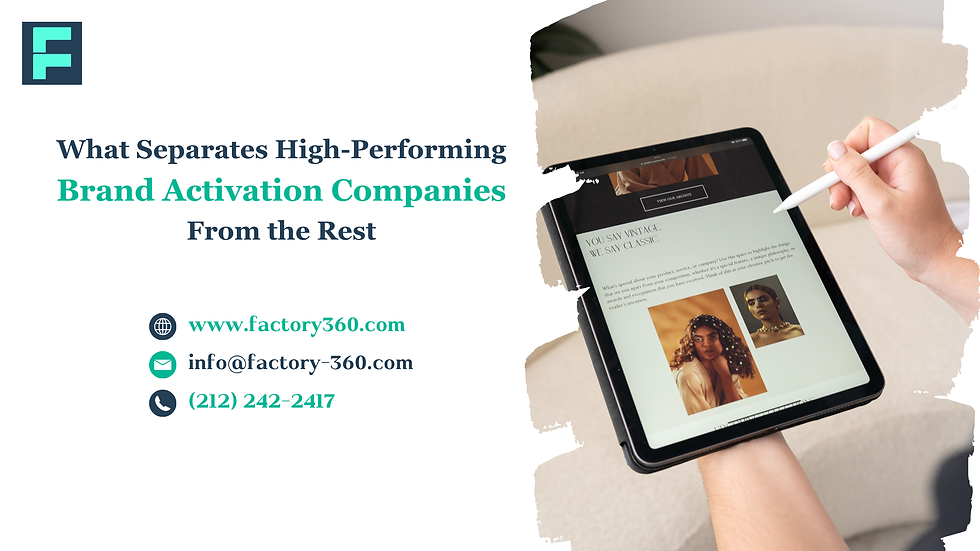 Brand Activation Companies - Factory360