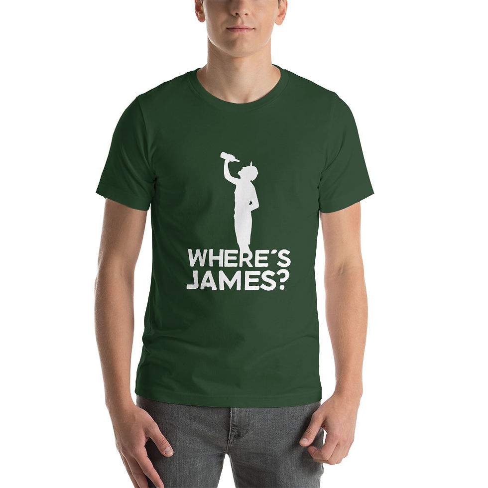Thumbnail: Where's James? Short-Sleeve Unisex T-Shirt