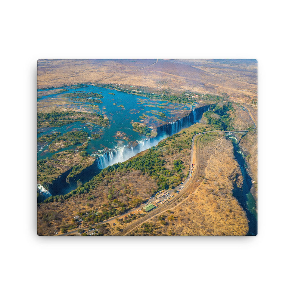 Thumbnail: Victoria Falls - Aerial shot  [Canvas Print]