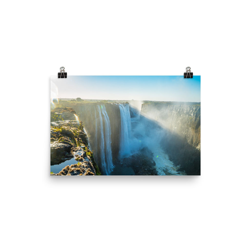 Thumbnail: Victoria Falls - Zambia side [Poster]