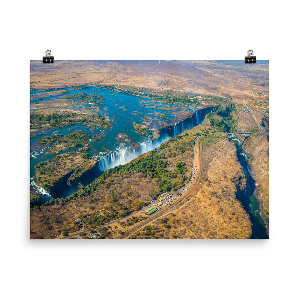 Thumbnail: Victoria Falls - Aerial shot  [Poster]