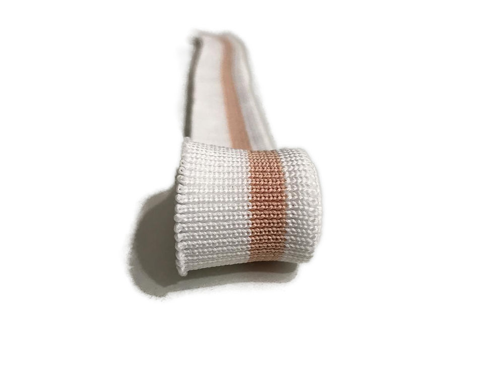 Punho Branco Cru ( Off White ) com Salmão