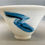 Thumbnail: White Porcelain dish with turquoise and oxide decoration.
