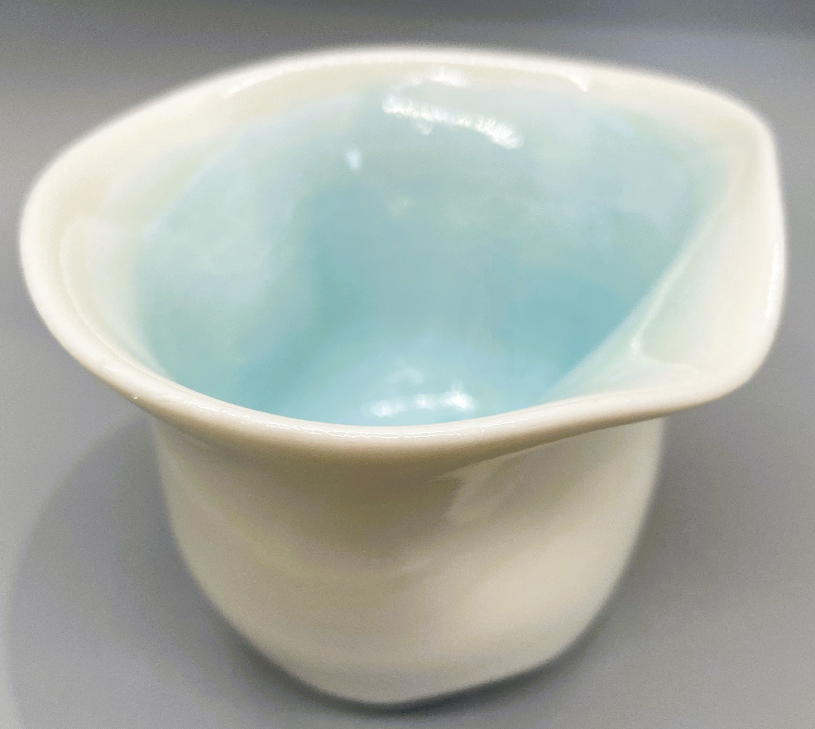 White Porcelain small demitasse cup, from the "Mark of the Maker" collection.