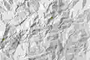 crumpled piece of white paper