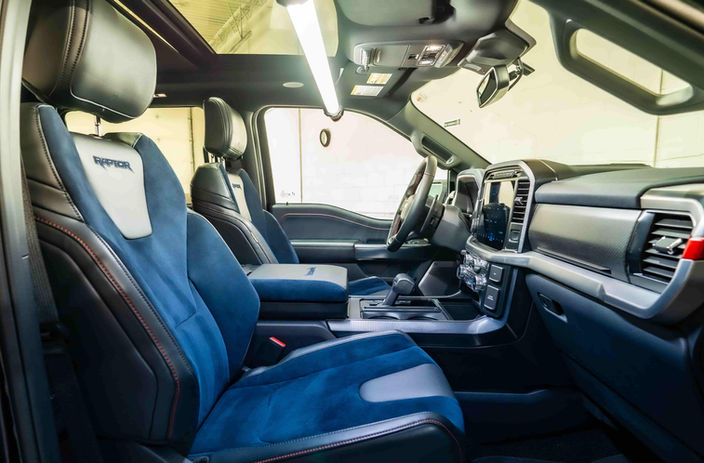 Ford Raptor interior car detailing