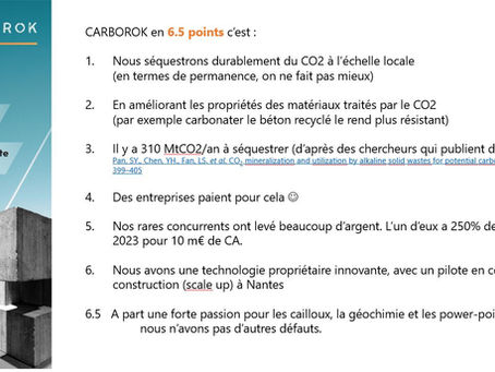 Peut-on résumer carborok en 6.5 points ?