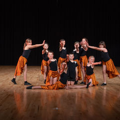 Junior Contemporary Youth Dance Team's Ending of their Performance at the Latin Fire Dance Studio Showcase