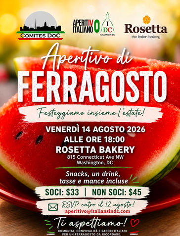 Aperitivo di Ferragosto 2026: festeggiamo insieme l'estate!