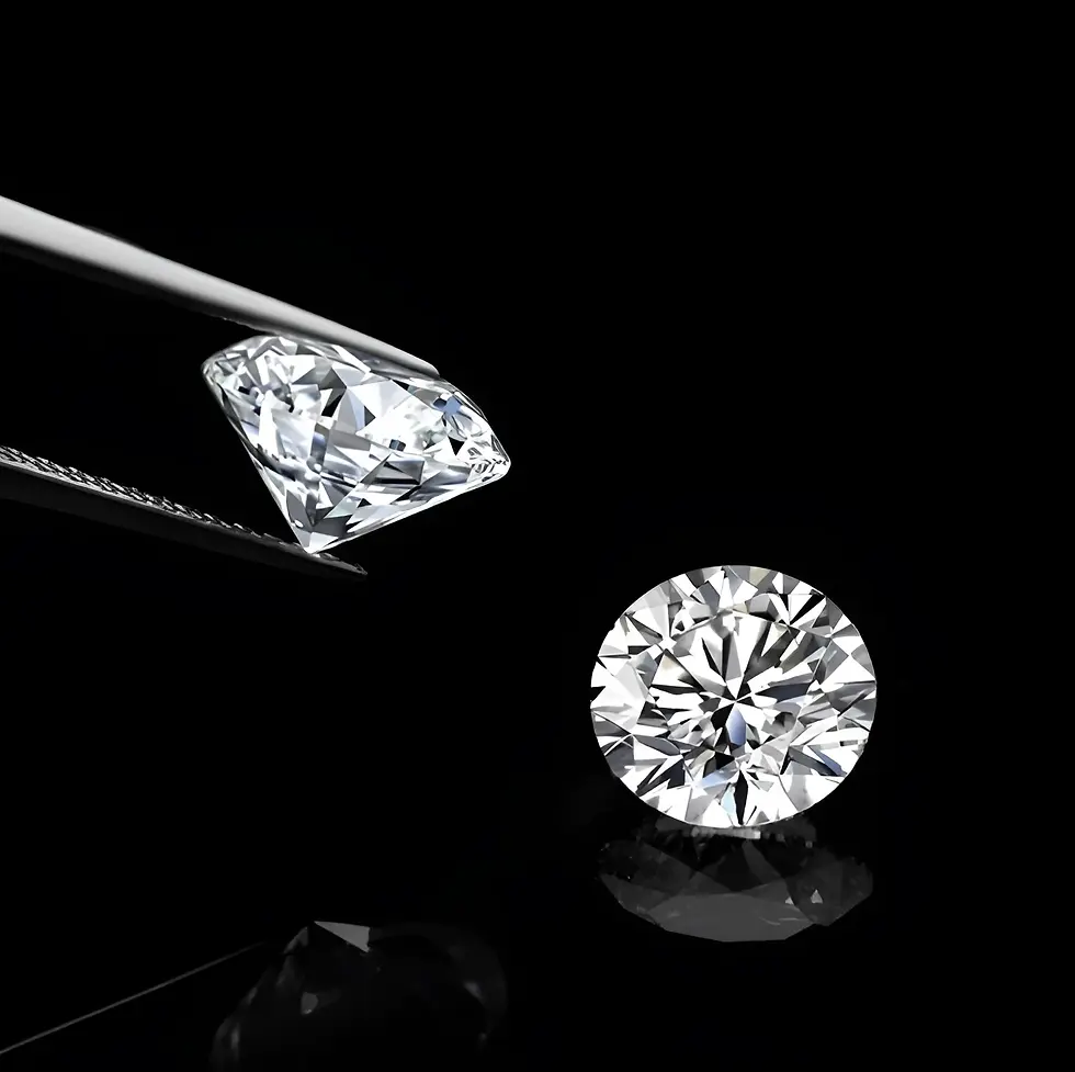 Natural Diamond with minimal grey background creative photoshoot by Jeevan Ratna