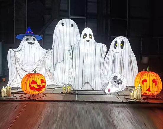 haunted halloween ghost display lantern outdoor props