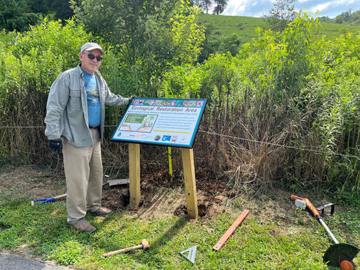 Partners Help with Riparian Buffer Restoration on Gabriels Creek