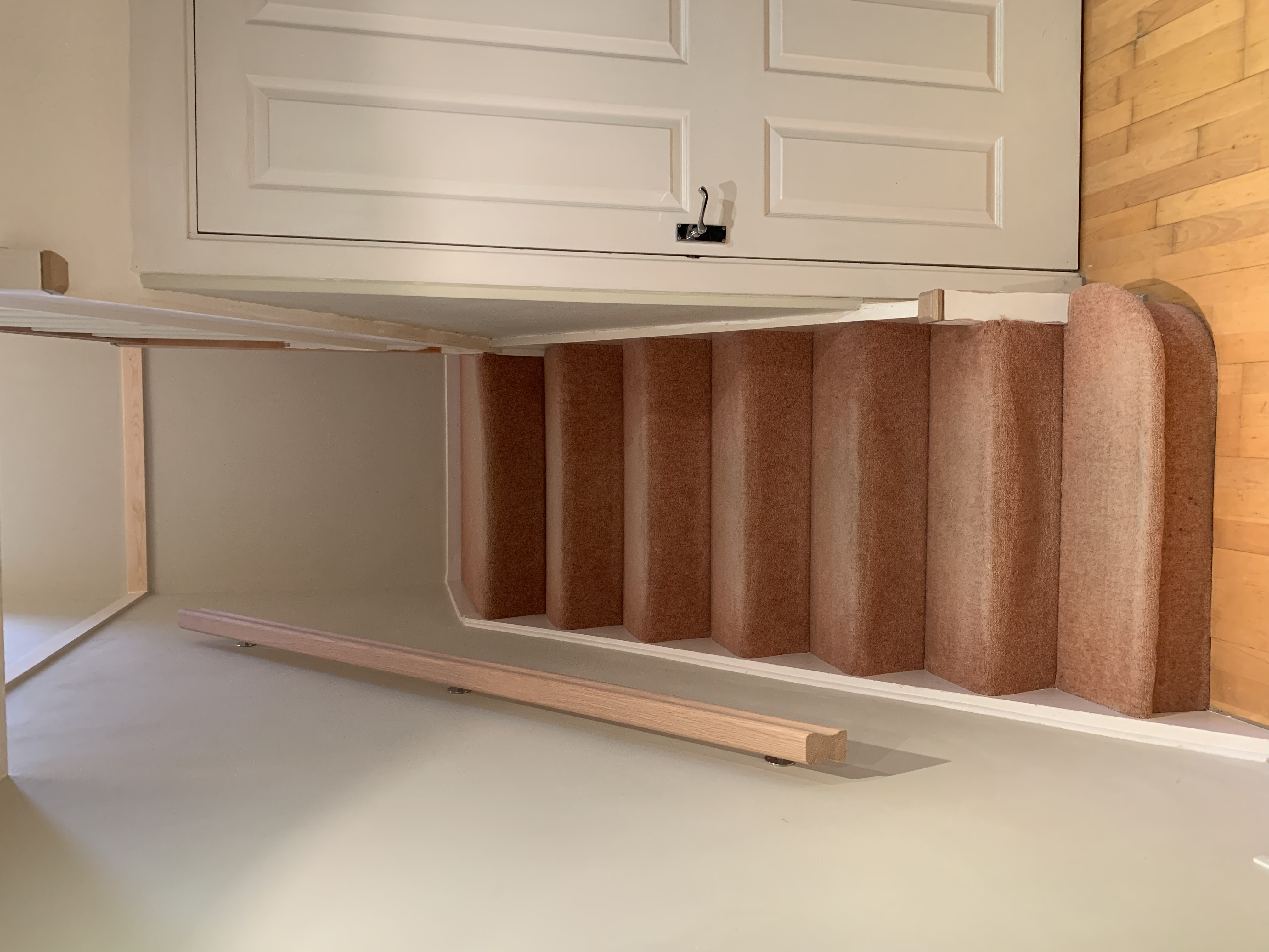 Oak wall handrail