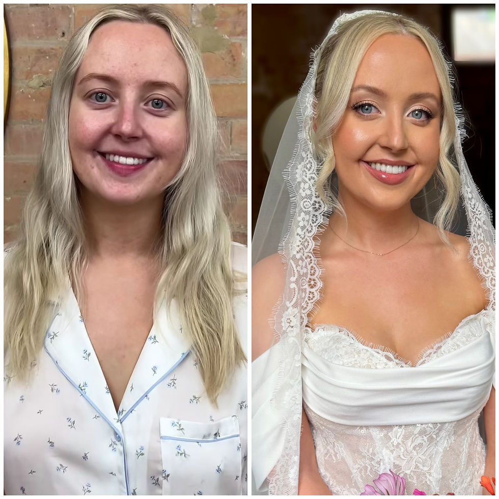 Natural glam bride