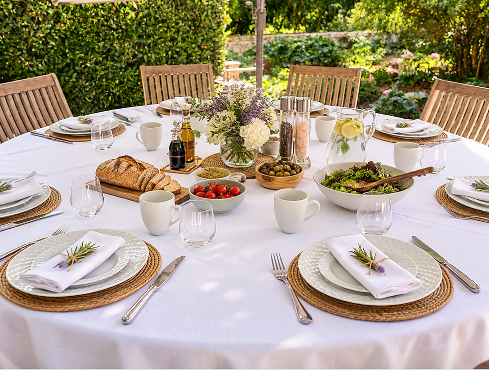 Lunchtime Table Setting
