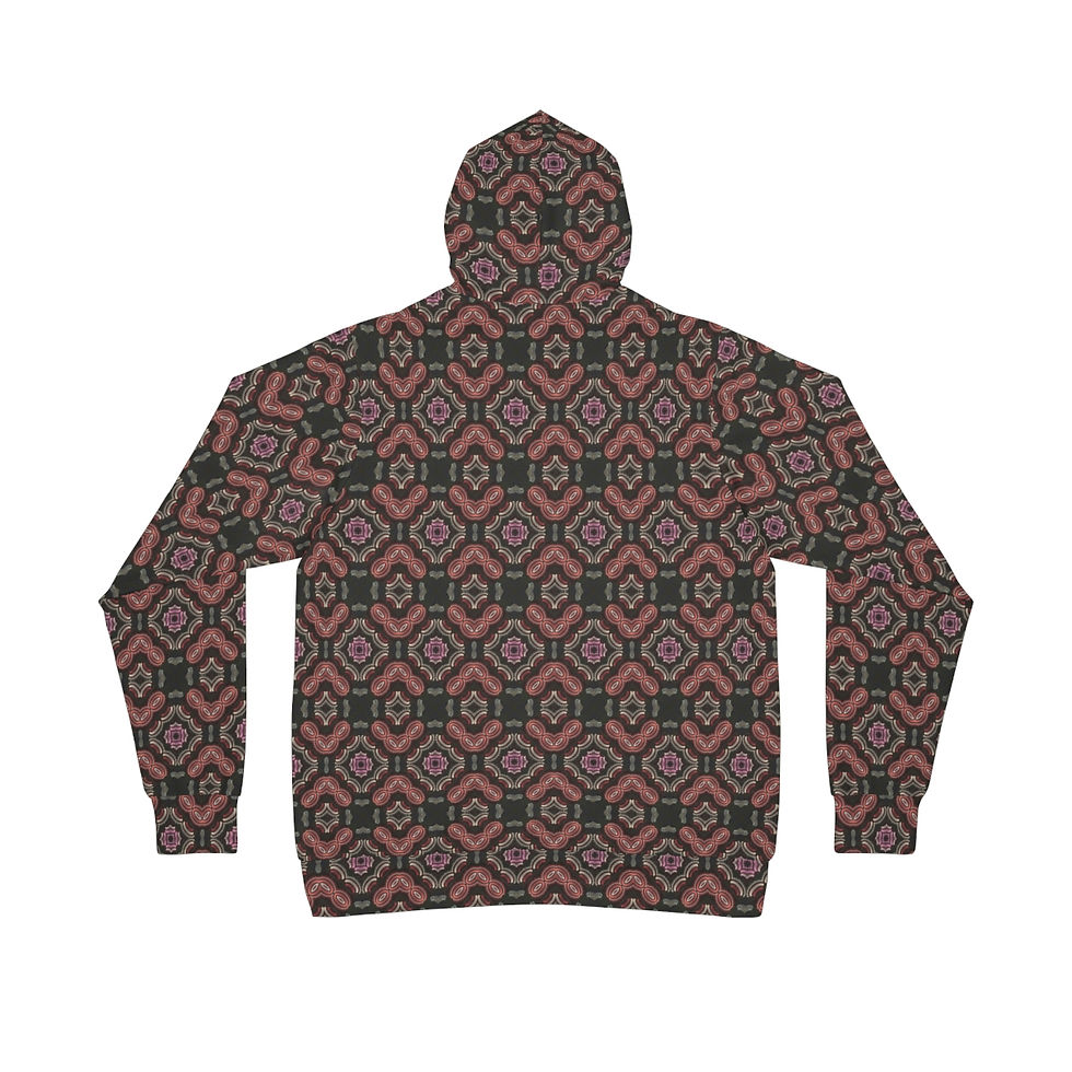 Thumbnail: Canadian Beaded Necklace Pattern Hoodie (AOP)