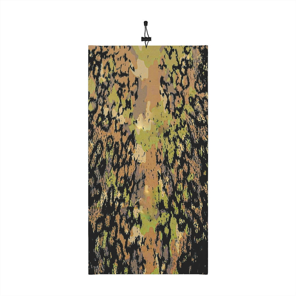 Thumbnail: Camo Natchiq Winter Neck Gaiter With Drawstring