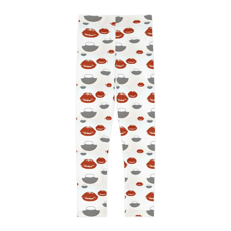 Thumbnail: Ulus and Kisses Kids Leggings (AOP)