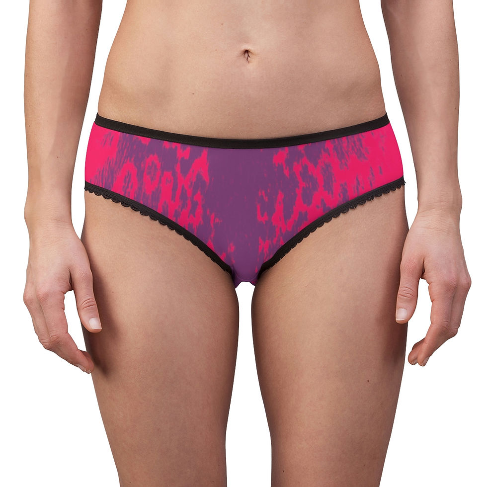 Thumbnail: Hot Pink Natchiq Women's Briefs (AOP)