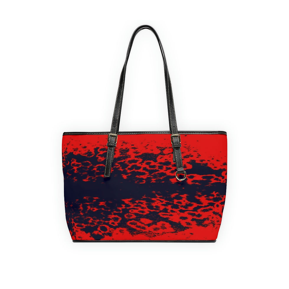 Thumbnail: Red Hot Natchiq PLeather Shoulder Bag
