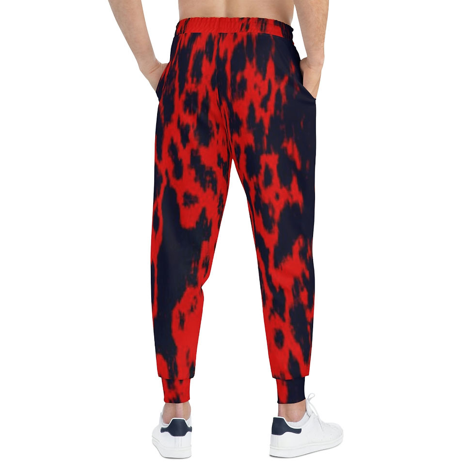 Thumbnail: Red Hot Natchiq Athletic Joggers (AOP)