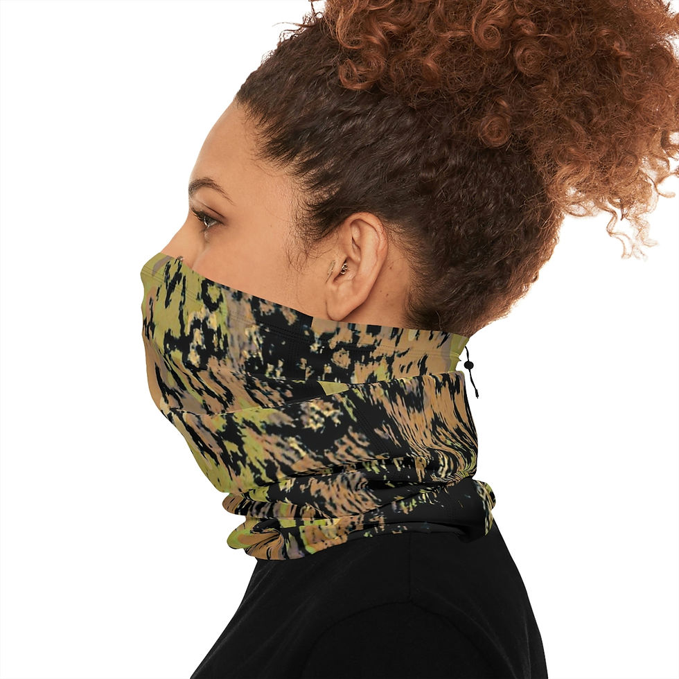 Thumbnail: Camo Natchiq Winter Neck Gaiter With Drawstring