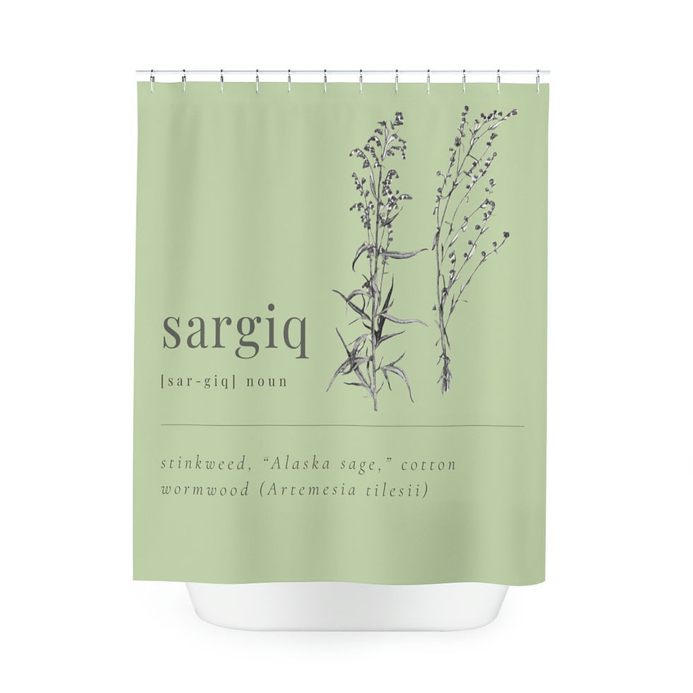 Sargiq Polyester Shower Curtain