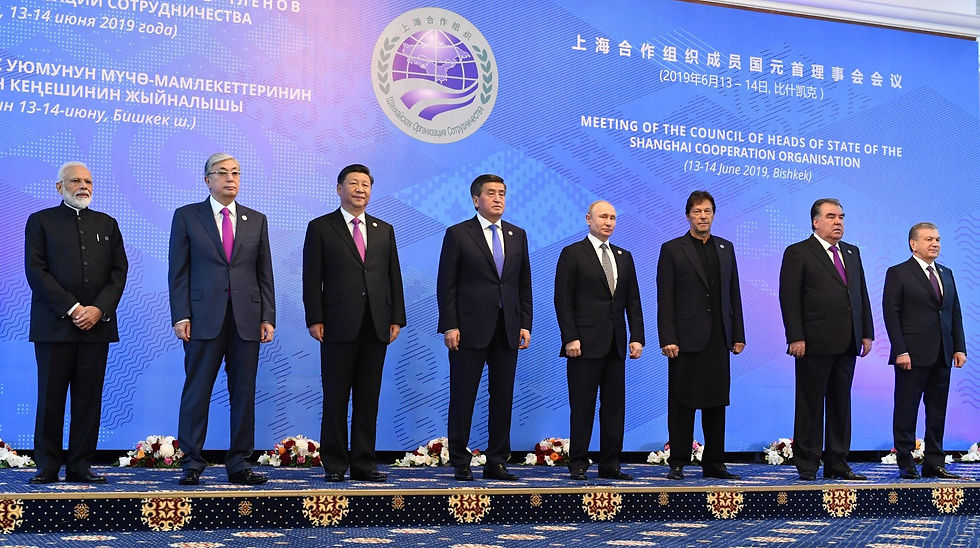 The leaders of the SCO back in 2019. (Image via @MIB_India)
