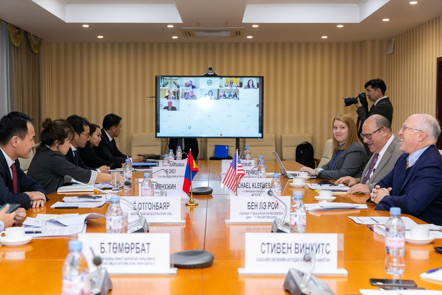 The talks were held in Ulaanbaatar last week. (Image: @USAmbMongolia)