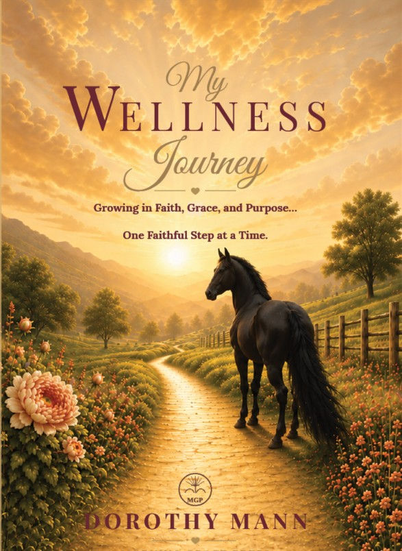 Cover of My Wellness Journey by Dorothy Mann, a faith-based guide to whole-person wellness from Morning Grace Press.