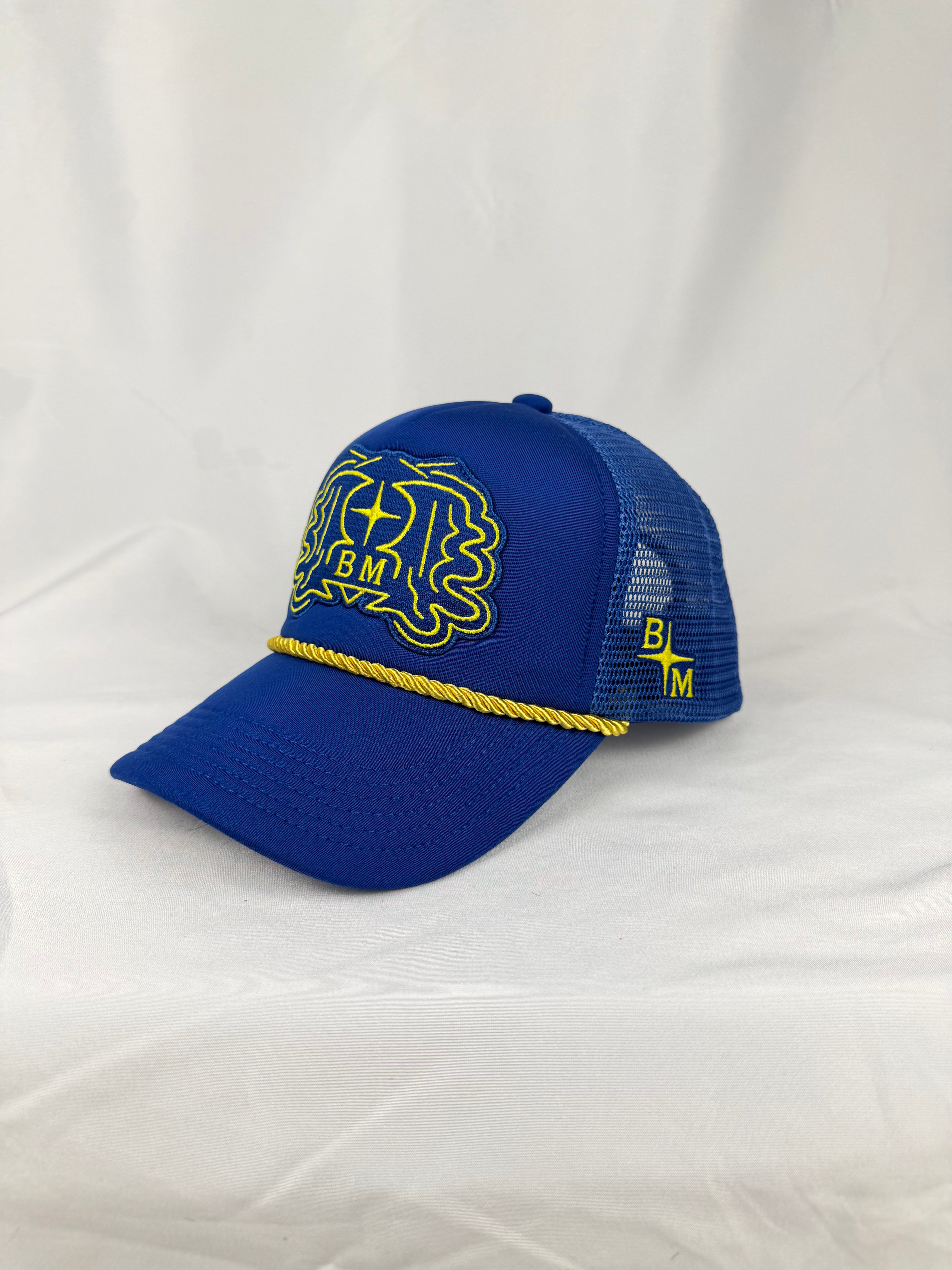 Blue & Yellow Foam Trucker