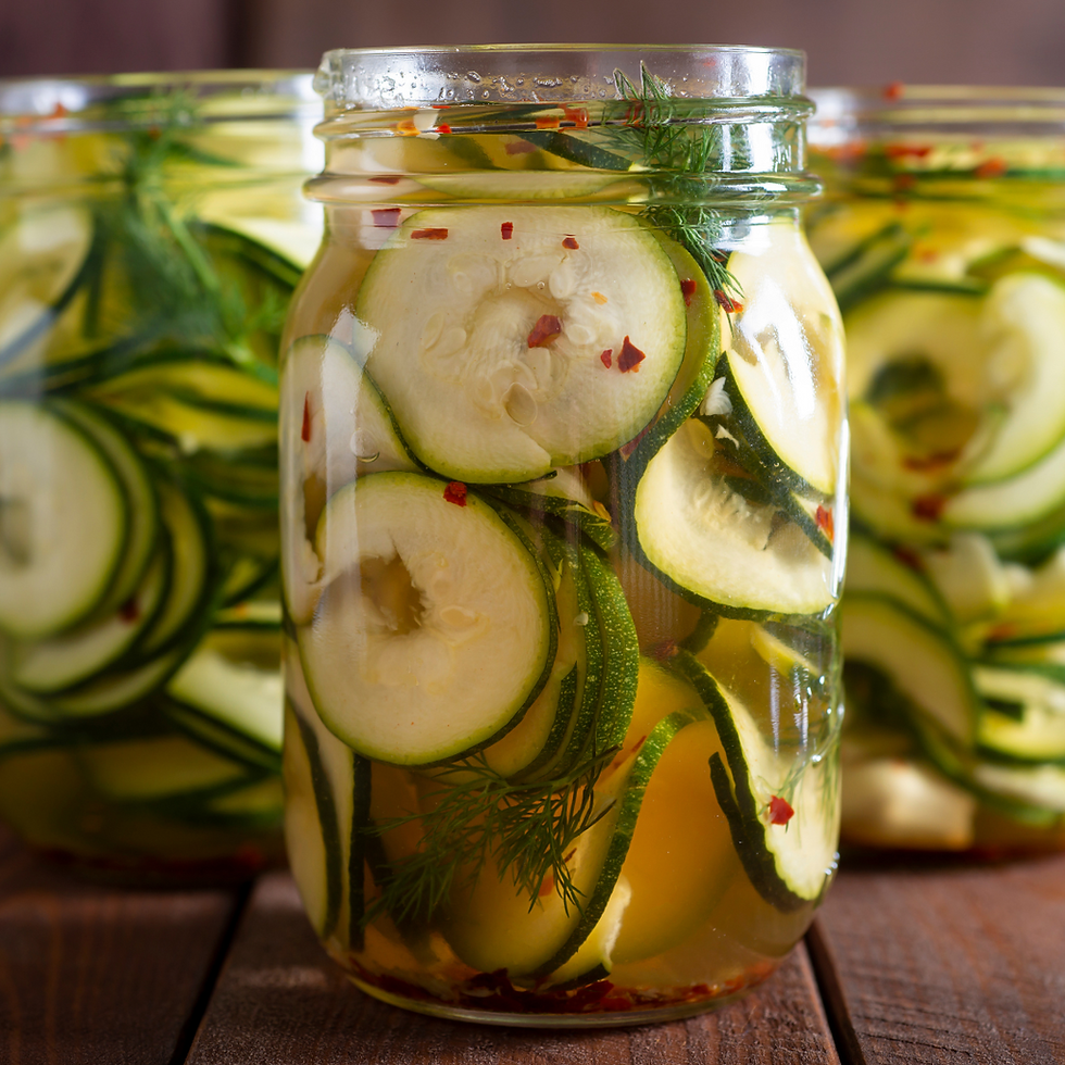 Pickles de courgettes & fenouil 