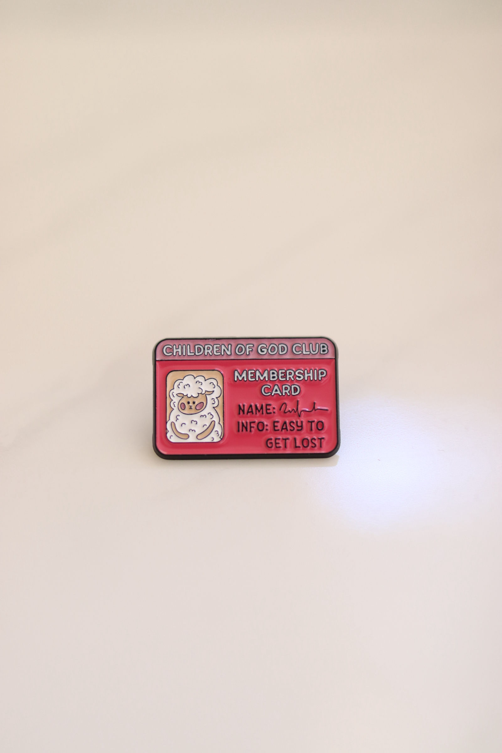 Children of God Membership card pin