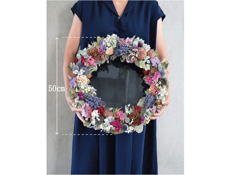 サムネイル： 大きなリースのウェルカムボードA/35cm・50cm